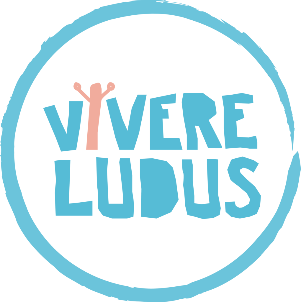 Vivere Ludus logo εκπαιδευτικά προγράμματα για παιδιά, θεατρικό παιχνίδι, σχολείο, θέατρο παιχνίδι